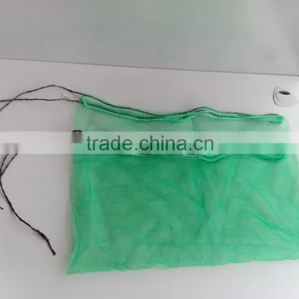 Wholesale UV Green Drawstring Date Palm Tree Mesh Bag