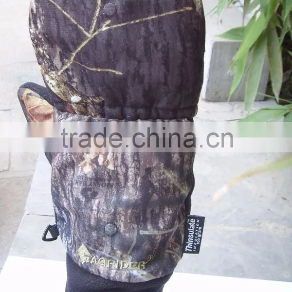 Camouflage Warm Hunting Half Finger Gloves photo-3