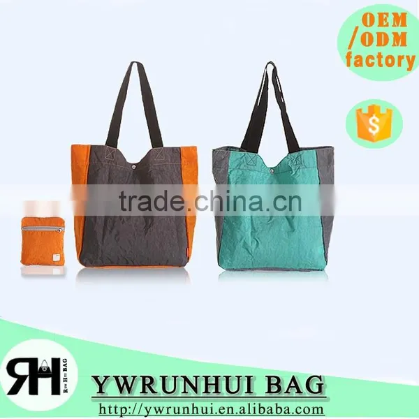 2016 NEW Factory Personalized Waterproof Nylon Folding Bags, Shopping Bags