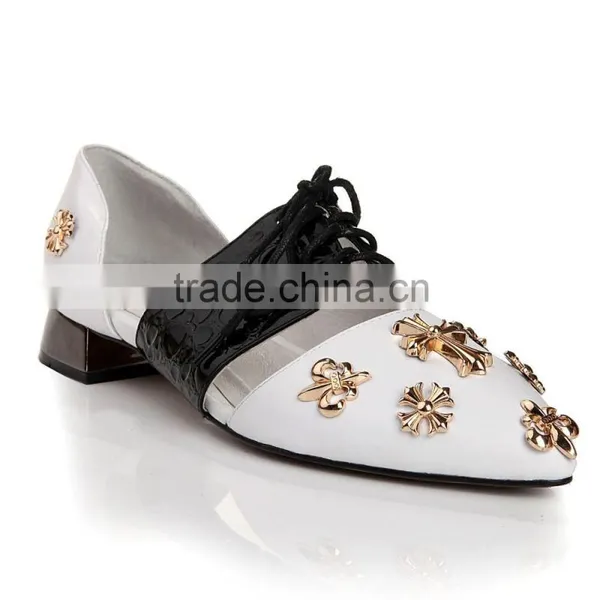 Charming Woman Shoe 2015 Flat Lady Shoes Elegant Lady Shoes Woman With Stud photo-5