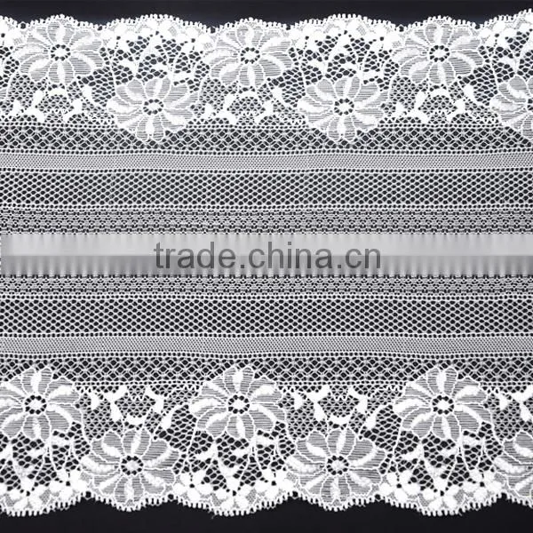 Eco friendly Nylon Lace Trim with embroidery for Lace Lingerie
