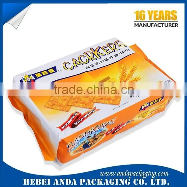 Heat Sealing Plastic Snack Food Packaging/ Biscuit Packaging Plastic Film Roll photo-6