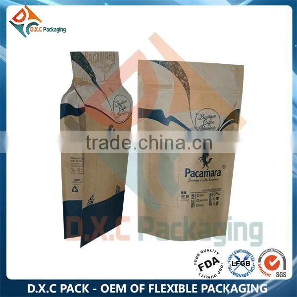 Heat Seal Metallic Lined Kraft Paper Window Pouch Cereal Pakcgaing Bag photo-4