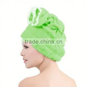 [LJ Towel] Super Absorbent Polyester Microfiber Hair Wraps Towel Drying Bath Spa Head Cap Turban Wrap photo-4