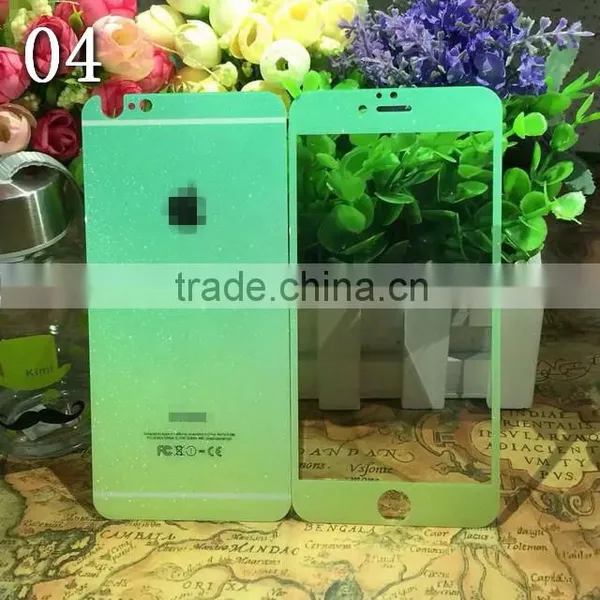 2016 New Front&back Shimmering Powder Gradient Ramp Screen Protector for IPhone 6s China Supplier photo-6