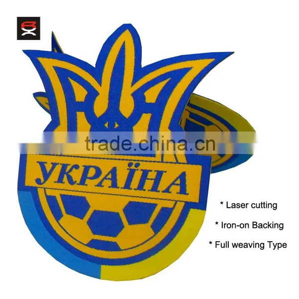 New Laser Cut Iron on Backing Full Woven Label Patch photo-3