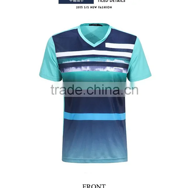 Summer New Product Men's Business Casual Fashionable Stripe T-shirt With Short Sleeves photo-4