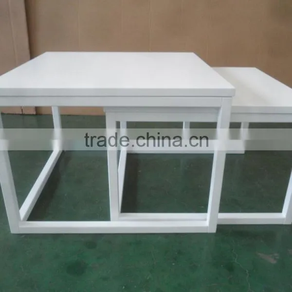 Stackable End Table Sets Wooden Nesting End Side Tables Stackable Coffee Tables photo-5