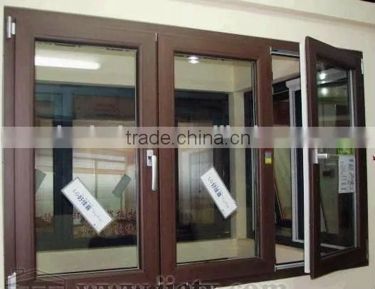Wood Color Frame Cheap House Casement Window With Grills for Sale photo-3