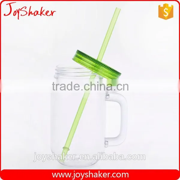 27oz Recycle Transparent Fruit Water Bottle, Handle Water Bottle With Straw photo-2
