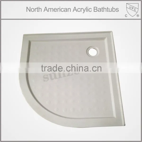 North America AUS Market UPC/cUPC Certified Tile Flange Shower Tray, 2 Side Aclove Tile Flange Shower Tray, Bath Tray