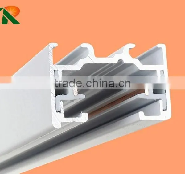 Single Phase 2 Wires Track Rail For LED Ceiling Track Light Led Panel Light photo-2