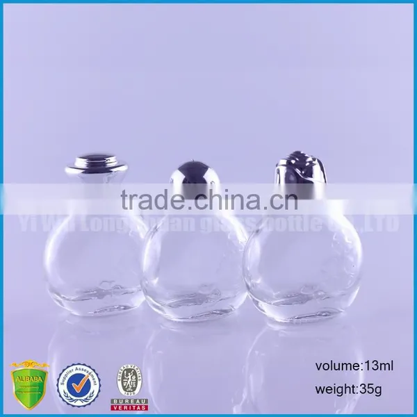 Clear Round Empty Liquid Glass Bottles 13ml With Child Proof Cap photo-4