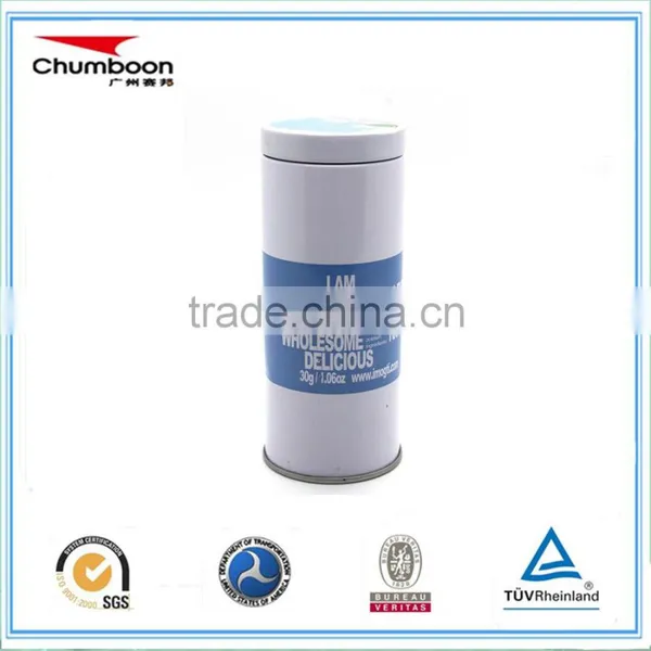 Small Capacity Round Shape Tea Tin Box With Double Lid photo-3