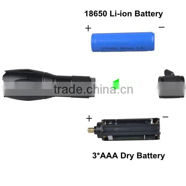 Rechargeable Battery Power Supply XM-L T6 LED G700 Police Flashlight Torch photo-3