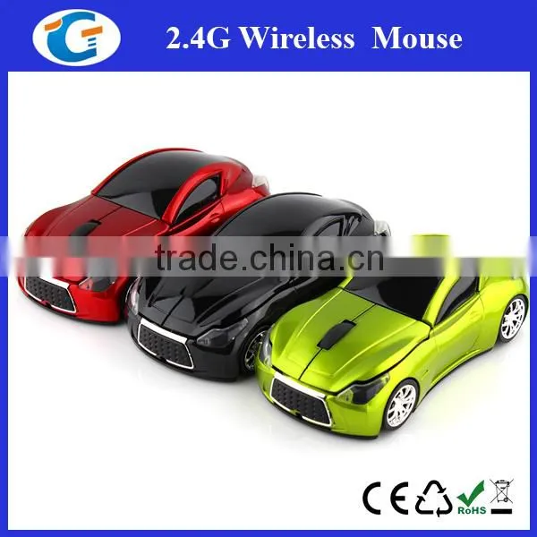 Car Shape Wireless Mouse With Blue Headlight photo-2