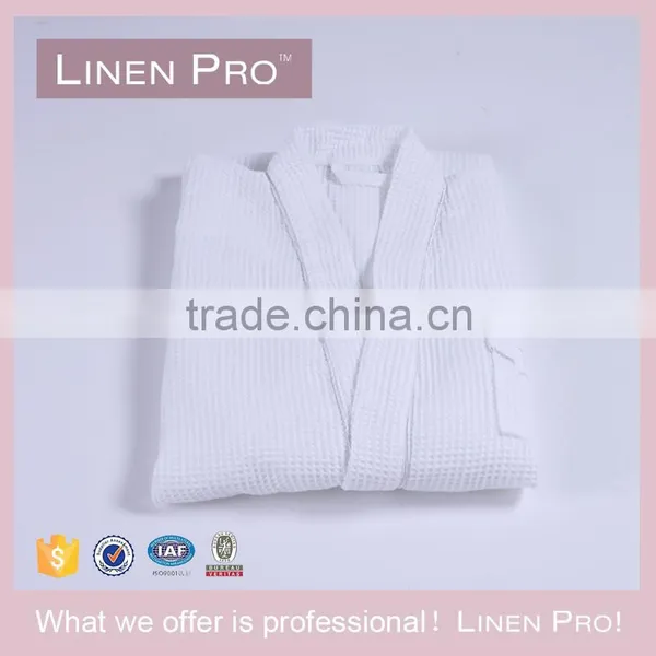 LinenPro Wholesale 5 Star Hotel Bath Robe Kimono Satin Robe photo-3