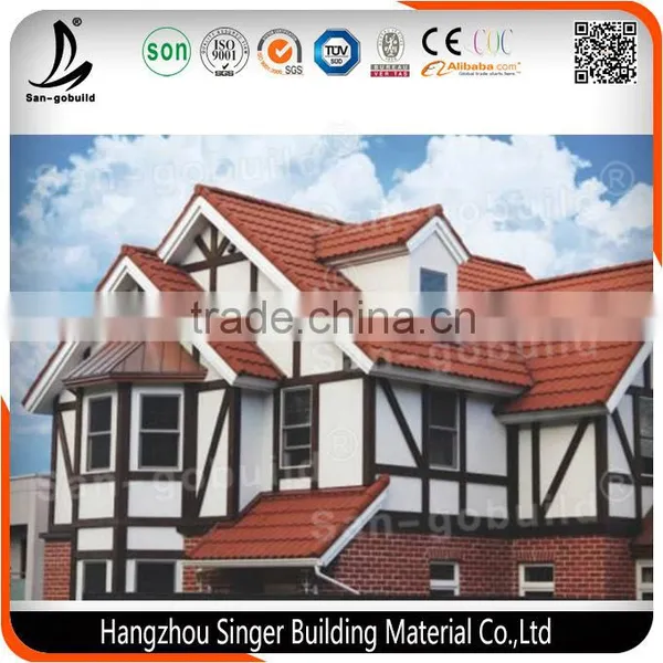 Zhejiang Roofing Materials Factory High Quality Stone Coated Metal Roof Tile photo-5