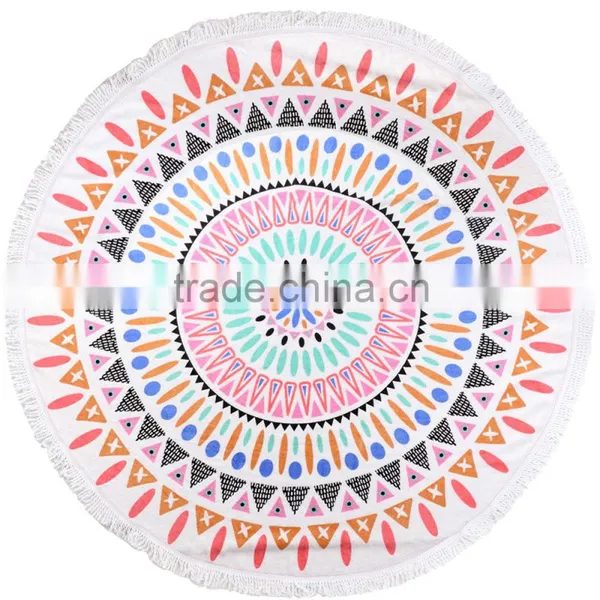 Round Beach Towels With Tassels Trade Assurance Payment