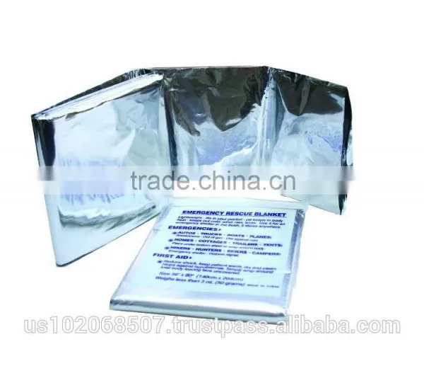 KEMP USA SMALL FOIL EMERGENCY BLANKET