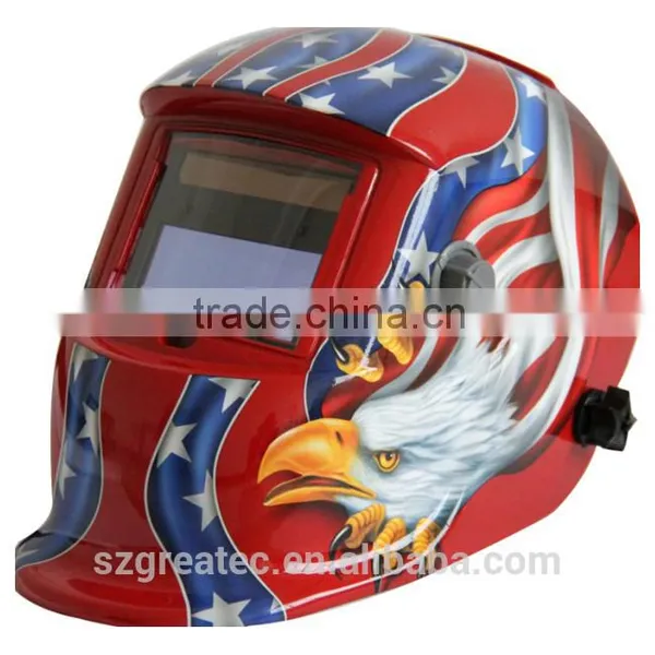 LYG-8520A Eagle Print 4 Color Mask Welding Helmet Auto Darkening for Tig Quality Choice photo-4