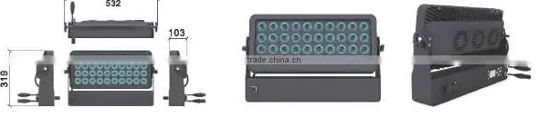High Power 40x10W 400W RGBW 4in1 Outdoor Wireless LED Flood Light photo-3