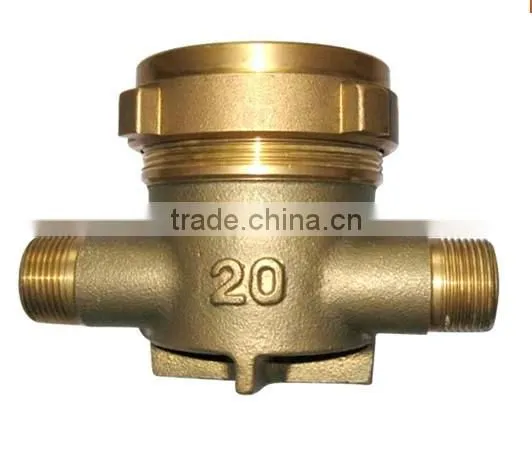 Brass Casted and CNC Machined Water Meter Body