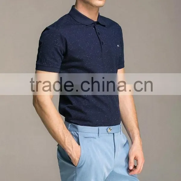 Men's Casual Business Starry Sky Design Cotton POLO T Shirt photo-2