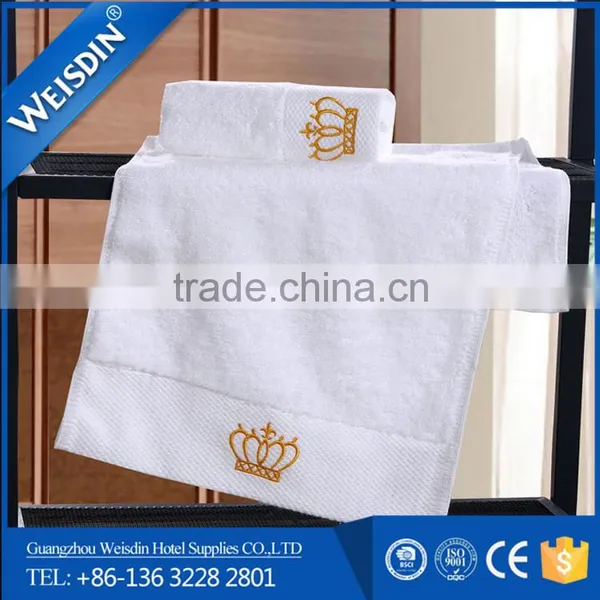 Guangzhou 16S Hotel Supplies Custom Logo Cotton Face Towels Dobby Towel photo-4