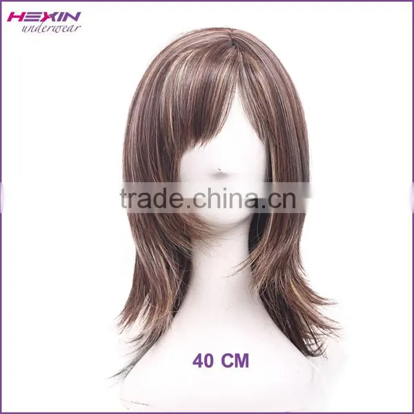 Fashionable Middle-length Wavy Healthy Human Hair Full Lace Wig photo-3