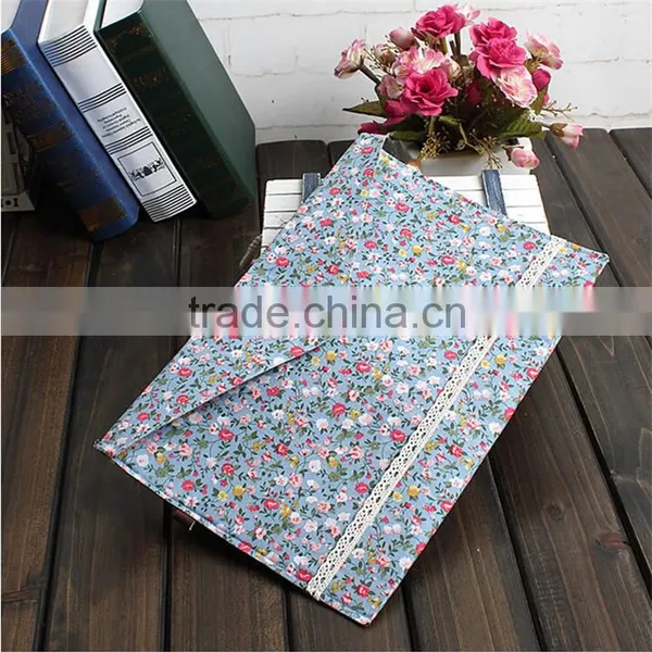 New Vintage Dots Flower Lace Series A4 Documents File Bag Stationery Filing Production photo-3