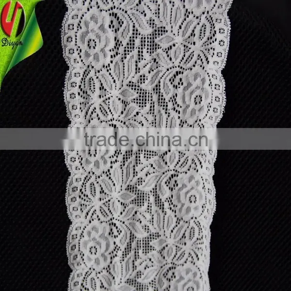 White Stretch Lace #19001 Lace Trim for Garment