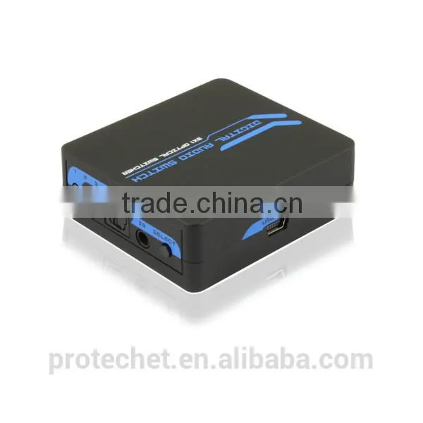 New Product Home and Sound System Audio Switch SPDIF/TOSLINK Digital Optical Audio 3x1 Switch With IR Remote photo-2