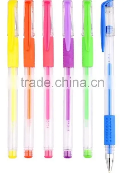 2015 Hot Sale Plastic Neon Gel Ink Pen Set(G-102) photo-2