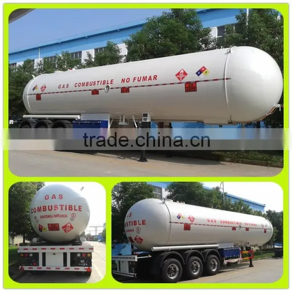 3 Axles Lpg Semi Trailer 56m3 Lpg Tank Semi Trailer Lpg Semi Trailer photo-4