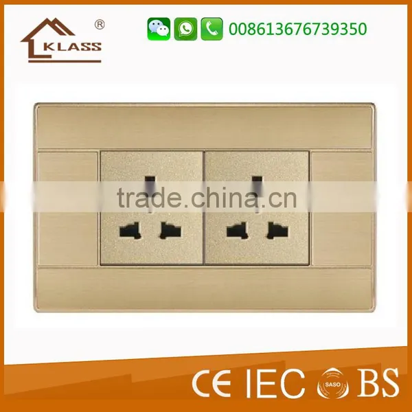 Aluminum 3gang Push Button Wall Switch photo-6