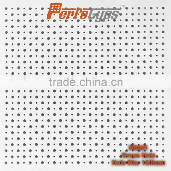 SGS Certificate in Acoustic Perforated Gypsum Ceiling Tiles Which With Good Quality and Surface photo-2