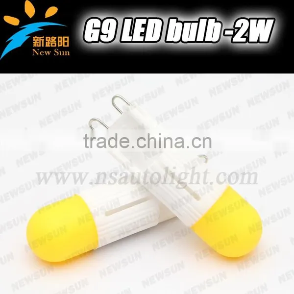Super Bright G9 2W LED Crystal Lamps 220V Led Candle Corn Bulbs Droplight Chandelier Spot Lights G9 Led Bulb 2700K Warm White