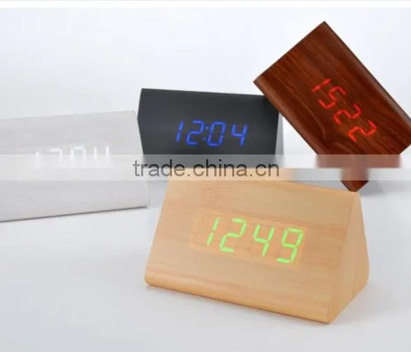Wooden led Clock