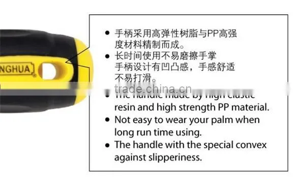CRV Durable High Quality Rubber Handle Screwdriver/philips Head Type Screwdriver/slotted Head Type Screwdriver photo-2