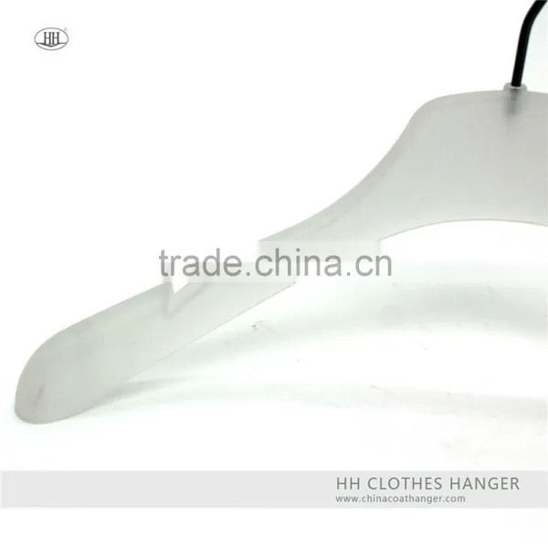 White Suit Hanger Plastic Clothes Hanger Coat Hanger With Notches photo-3