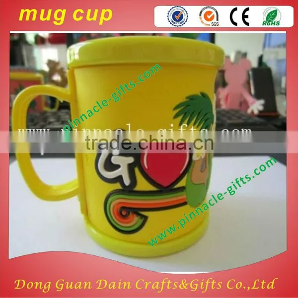 Customzied Logo 230ml PVC Soft Plastic Mugs 3D Animal Mark Mug photo-6