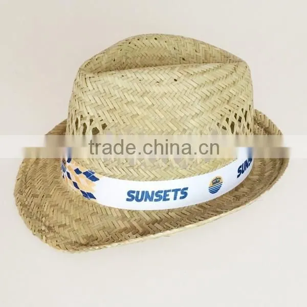 Wholesale Chinese Cheap Promotion Plain Custom Mens Narrow Brim Summer Natural Straw Cool Sun Hat photo-6