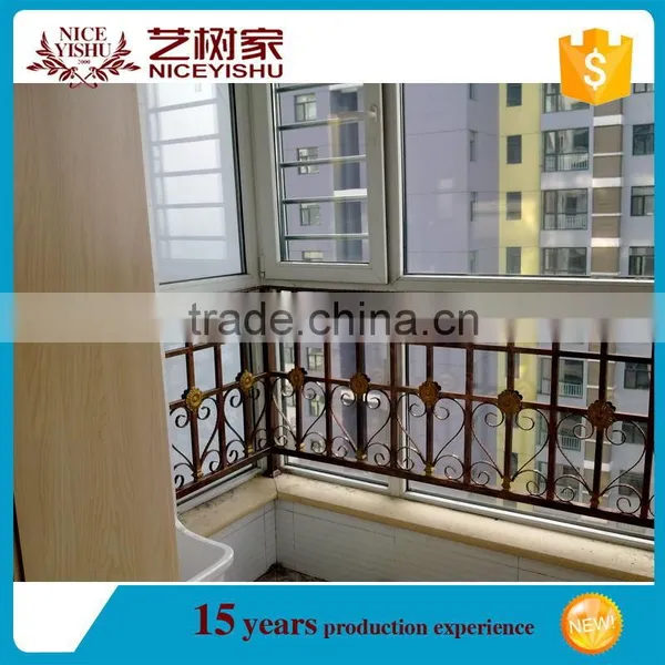 Customized Wrought Iron Morden Balcony Railing /iron Grill Design for Veranda photo-5