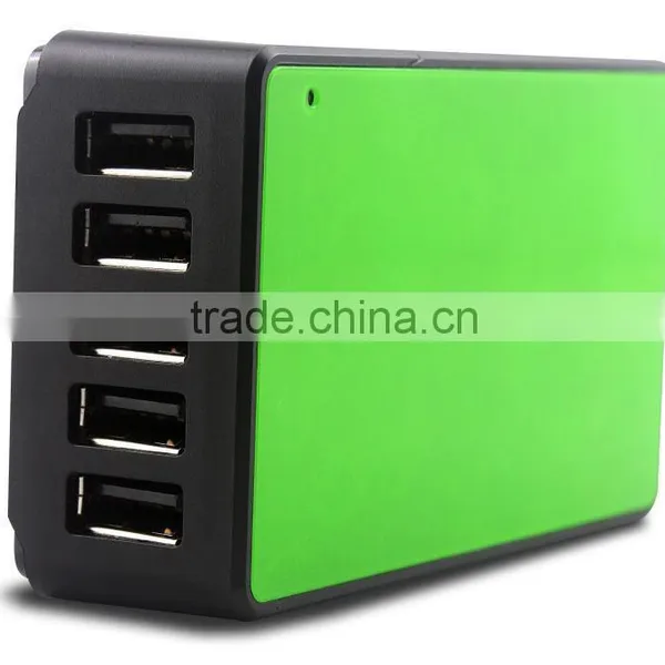 5 Port USB Smart Power Fast USB Charger Travel Wall Charger Station photo-3