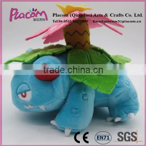 Official Cheap Cute High-quality Pokemon Center Venusaur Plush Doll Original Stuffed Toy for Wholesale photo-2