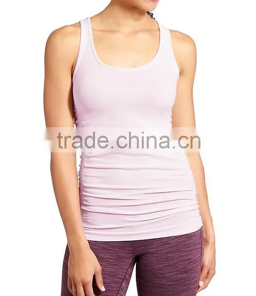 Custom Seamleass Comfortable Pure Fitnss Tank Tops Women photo-4