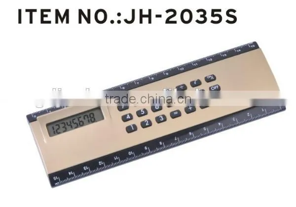 Promotional Multi-functional 8 Digits Ruler Calculator With Magnifier photo-3