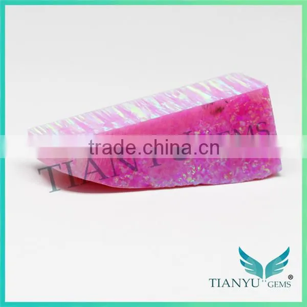Pink Color Synthetic Opal Jewelry Synthetic Opal Rough Stone Price photo-3