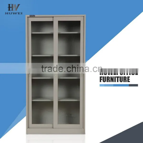 Slide Glass Door Metal Filing Cabinets om Sale